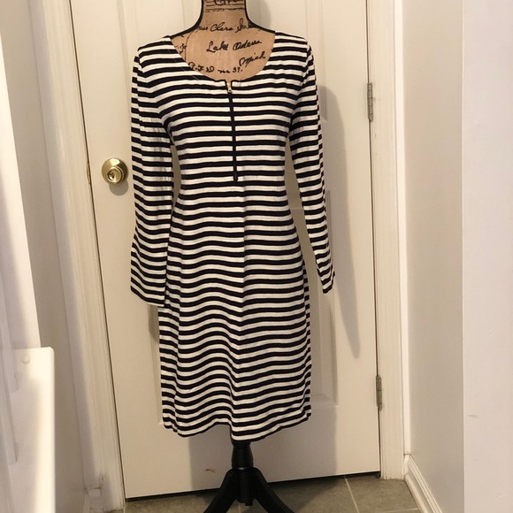 Black & White Striped J.Crew Dress - Picture 1 of 4